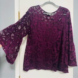 INC international purple floral lace